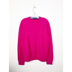 Greyson Men's Magenta Pink Cashmere Wool Blend Sweater M